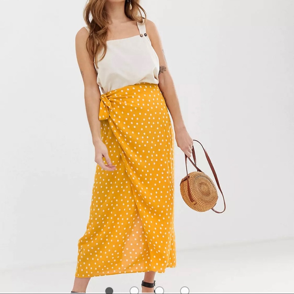 ASOS print wrap skirt
